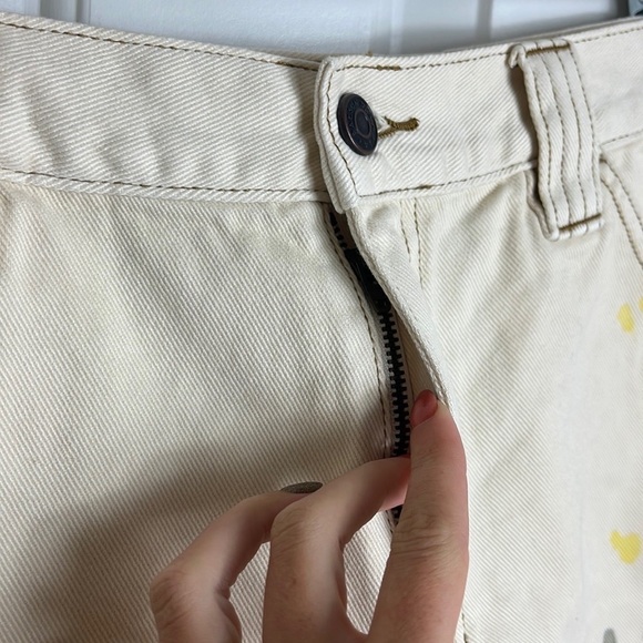 NWT Pacsun Paint Splatter Cream Shorts Size 29 Y2K - Picture 8 of 13